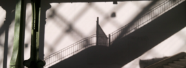 escalier vert
